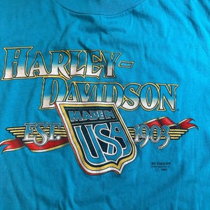 1990 Harley-Davidson 3D Emblem Tee