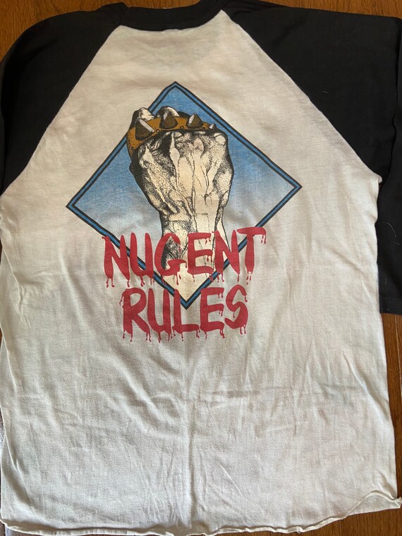 1982 Ted Nugent "Nugent Rules" Raglan - image 7