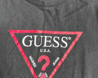 Vintage Y2K Guess Jeans Baby Tee XS