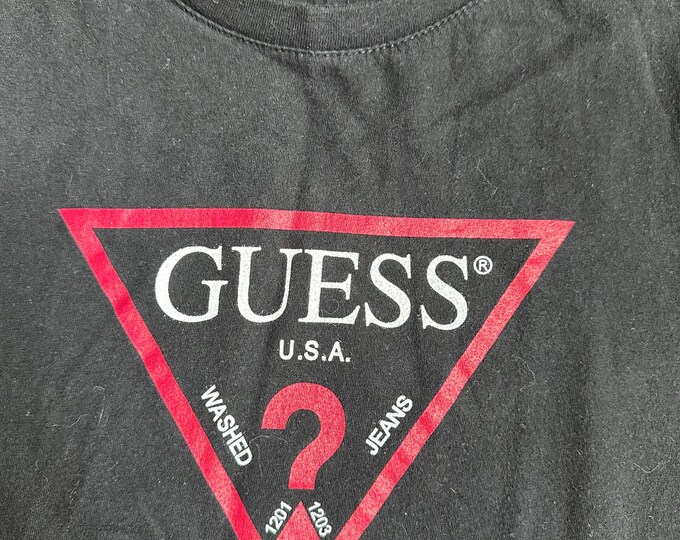 Vintage Y2K Guess Jeans Baby Tee XS