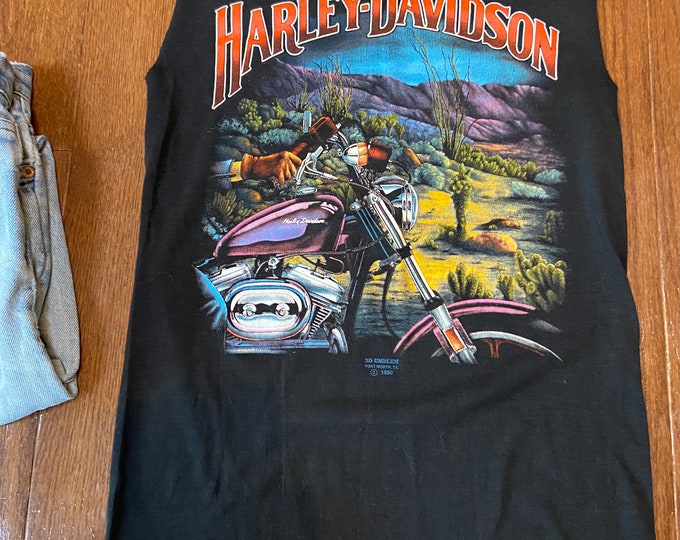 1990 3D Emblem Harley Davidson Mo’s Beer Tee