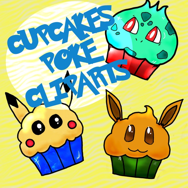 Poké Clipart Cupcakes