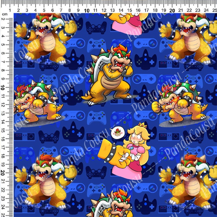 Super Mario Bowser and His Minions 11-in x 17-in Framed Wall Poster