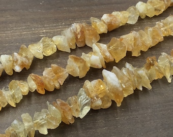 Grande pepita citrino perle cristallo grezzo di quarzo citrino Raw perline giallo citrino gioielli rendendo forniture 15-40mm 15.5" completo strand