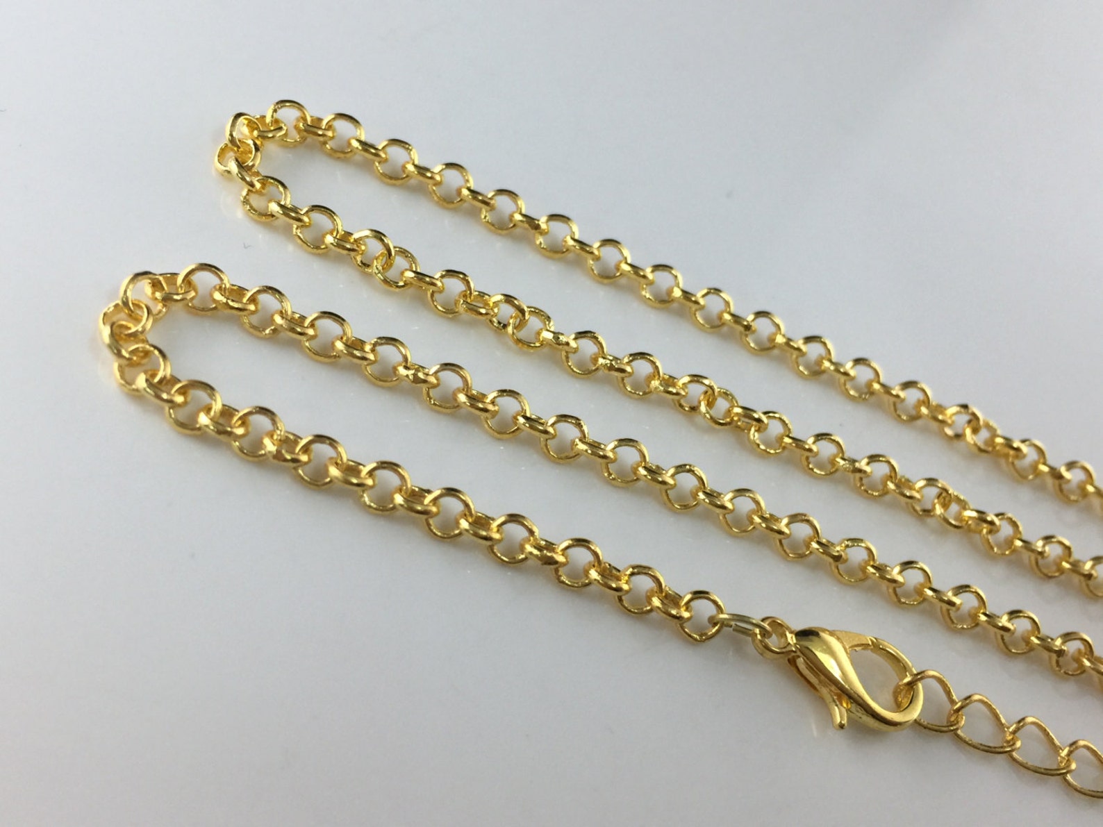 Catena Maglia Spessa 6 Mm Regolabile Collana Catena Maglia Fermacarte In Oro Giallo 10K - Vero Oro, Tutte Le Lunghezze, Nuova Con Etichette Catena Link Oro 10k