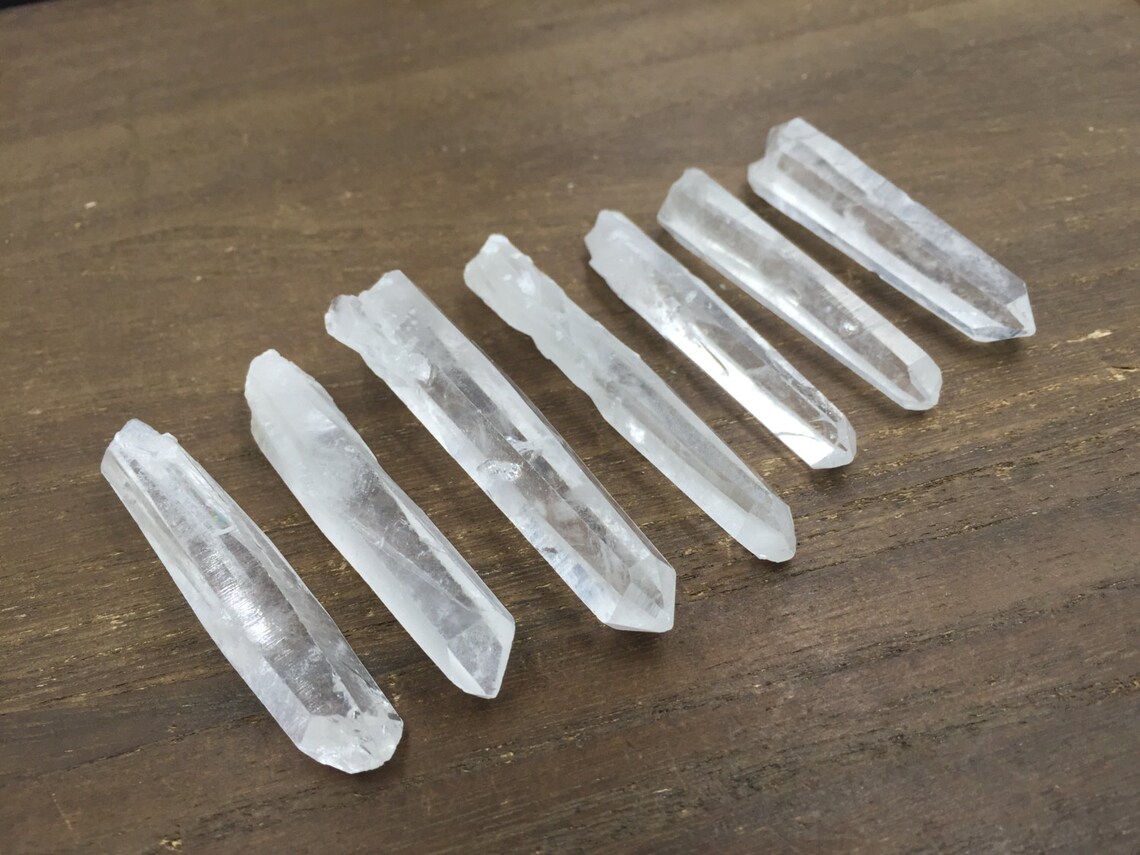 5563mm AAA Undrilled Raw Quartz Points Long Crystal Point Etsy