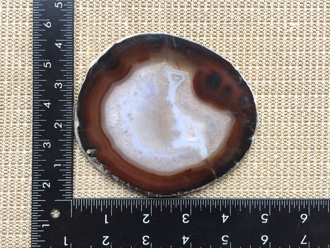 Brown Geode Agate Slice Raw Agate Quartz Geode Slice Agate Art - Etsy