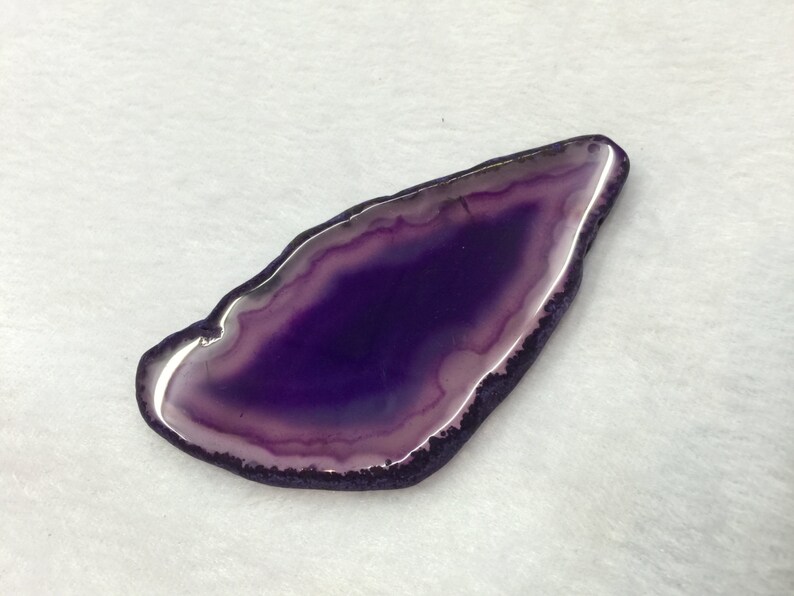 Purple Agate Slice wire wrapping agate Pendant jewelry making supplies Purple dyed Agate Slice Geode Slab Stone slices gemstone