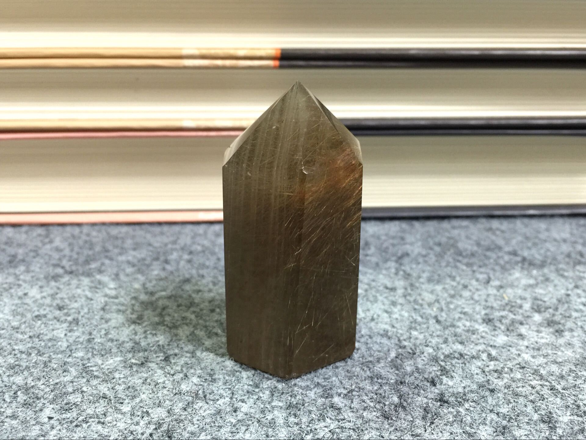 2.2インチ ルチルクォーツ クリスタル タワー ポイント クリスタル 銅