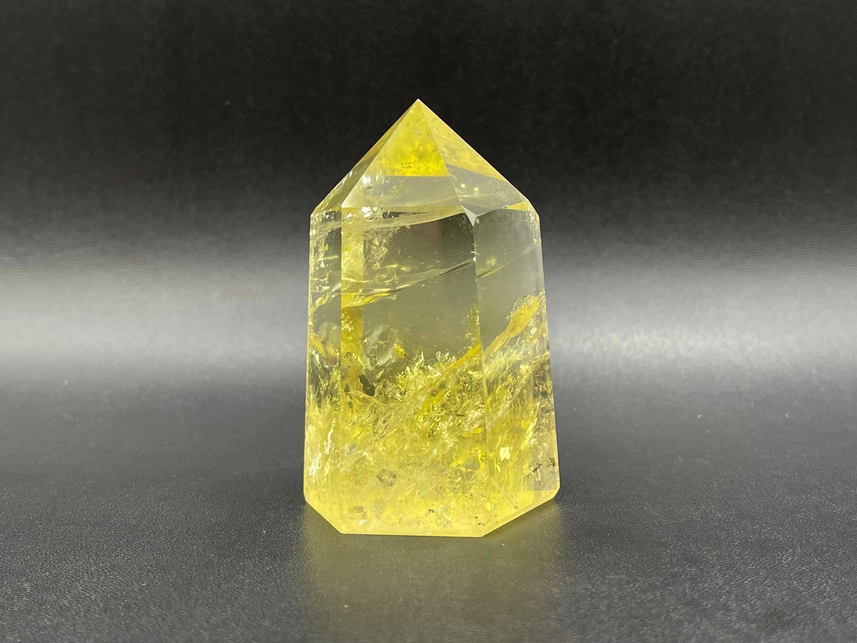 Piramide Di Quarzo Citrino Naturale - Cristallo Di Roccia Crudo Per Guarigione E Decorazione - Foto 3