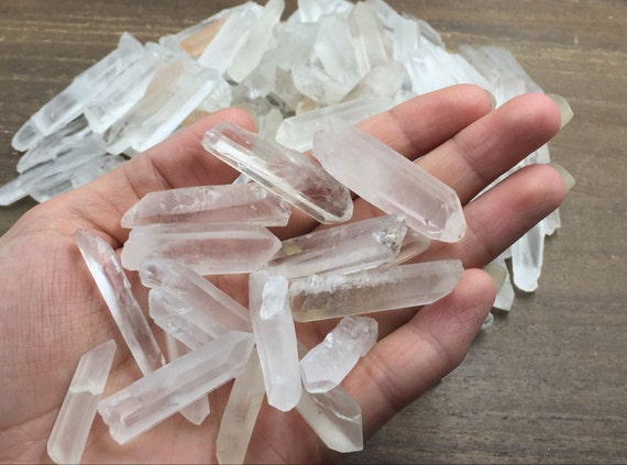 Un-drilled Raw Clear Quartz Crystal Points Rough Bulk Quartz
