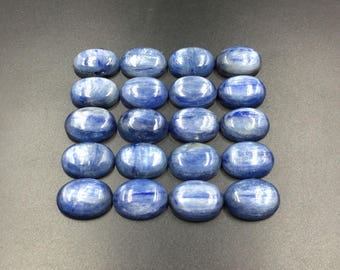 Oval Kyanite Cabochon Natural Blue Kyanite Crystal Cabochon Semi Precious Gemstone Cabochon Oval Cabochon GC