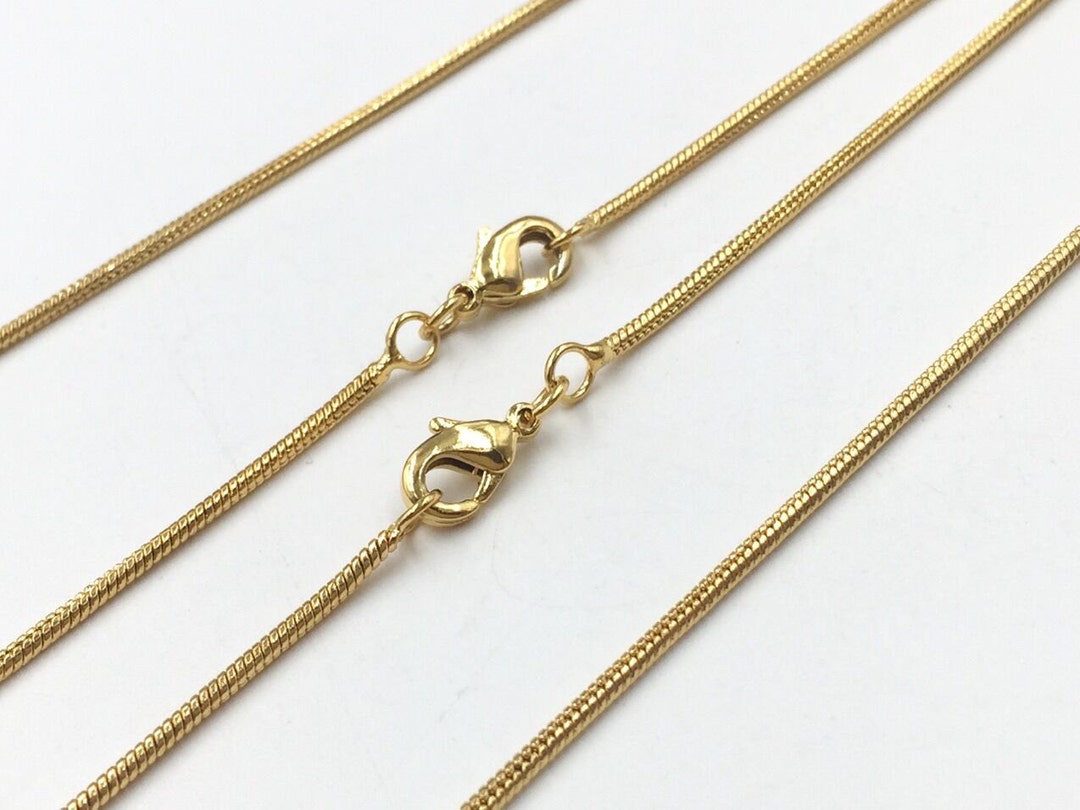 Gold Snake Chain Necklace Chain Mm Chain Wholesale Bulk Chain