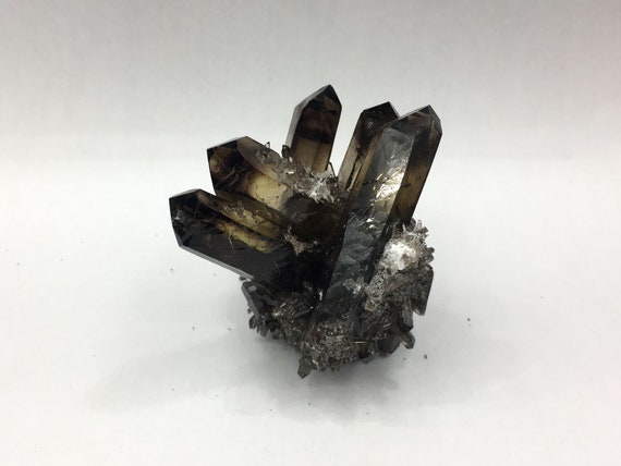 Natural Smoky Quartz Crystal Stone Cluster Specimen Reiki Healing Decor Gifts 