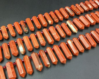 ダブルターミネーテッドレッドジャスパーポイント レッドジャスパー