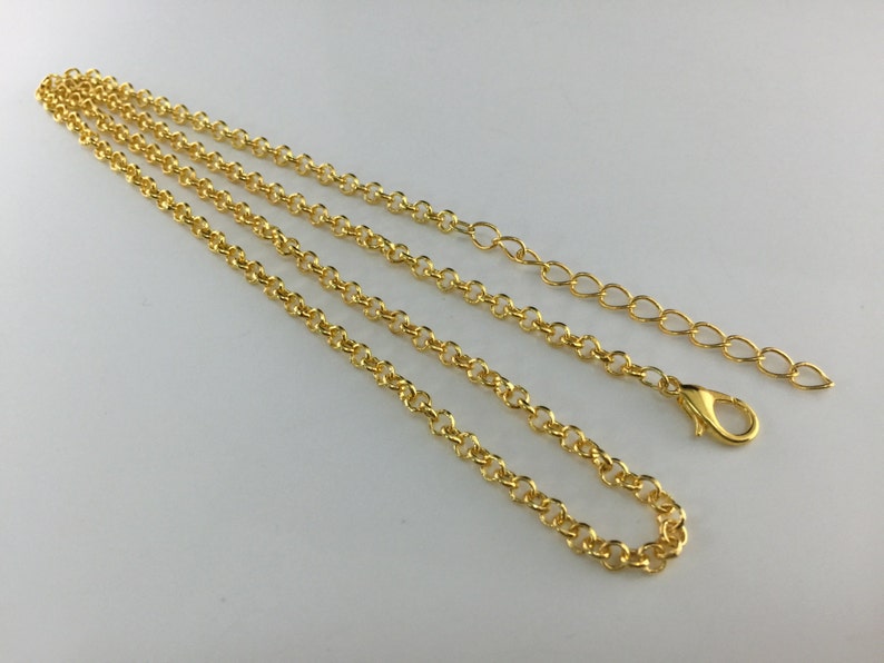 Rolo chain necklace crafting gold chain 3mm cross chain whole Etsy