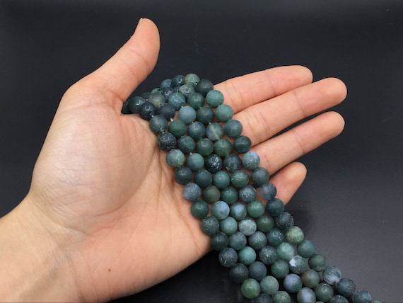 Moss agate beads outlet