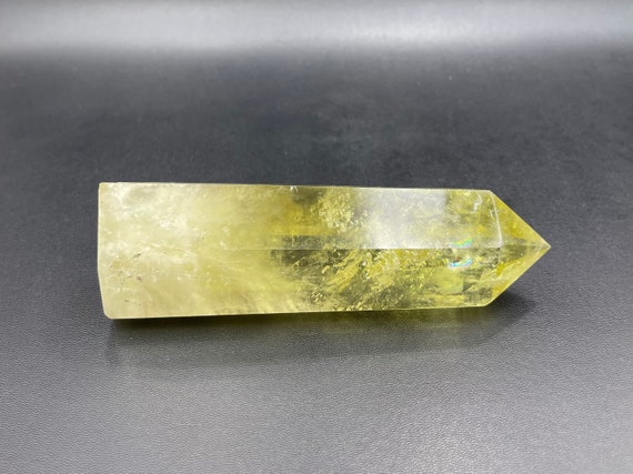 5.2インチ レインボー シトリン タワーポイント クリア イエロー