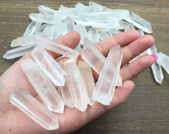 Large Raw Quartz Crystal Points Rough Bulk Quartz Sticks Loose Crystal Gemstone Supplies Undrilled Quartz Pendant Supplies 1/5/10pieces