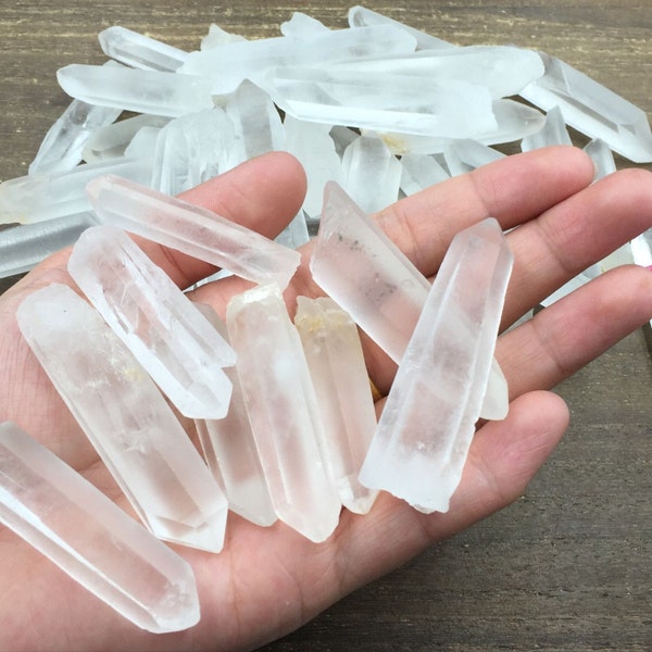 Large Raw Quartz Crystal Points Rough Bulk Quartz Sticks Loose Crystal Gemstone Supplies Undrilled Quartz Pendant Supplies 1/5/10pieces