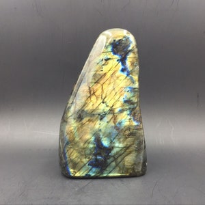 Polished Labradorite Stone Specimen Flashy Large Labradorite Crystal Stone Gemstone Specimen Healing Meditation Chakra LN-36