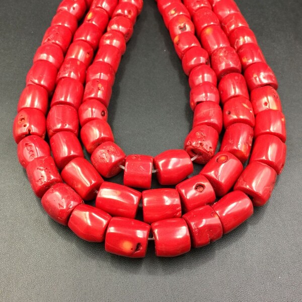 Red Coral Beads Etsy