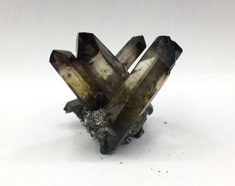 Irradiated Smoky Quartz Cluster Dark Smoky Quartz Crystal Cluster Grounding Stone Decor Mineral Specimen Healing Stone Rock Free Form CD-S12