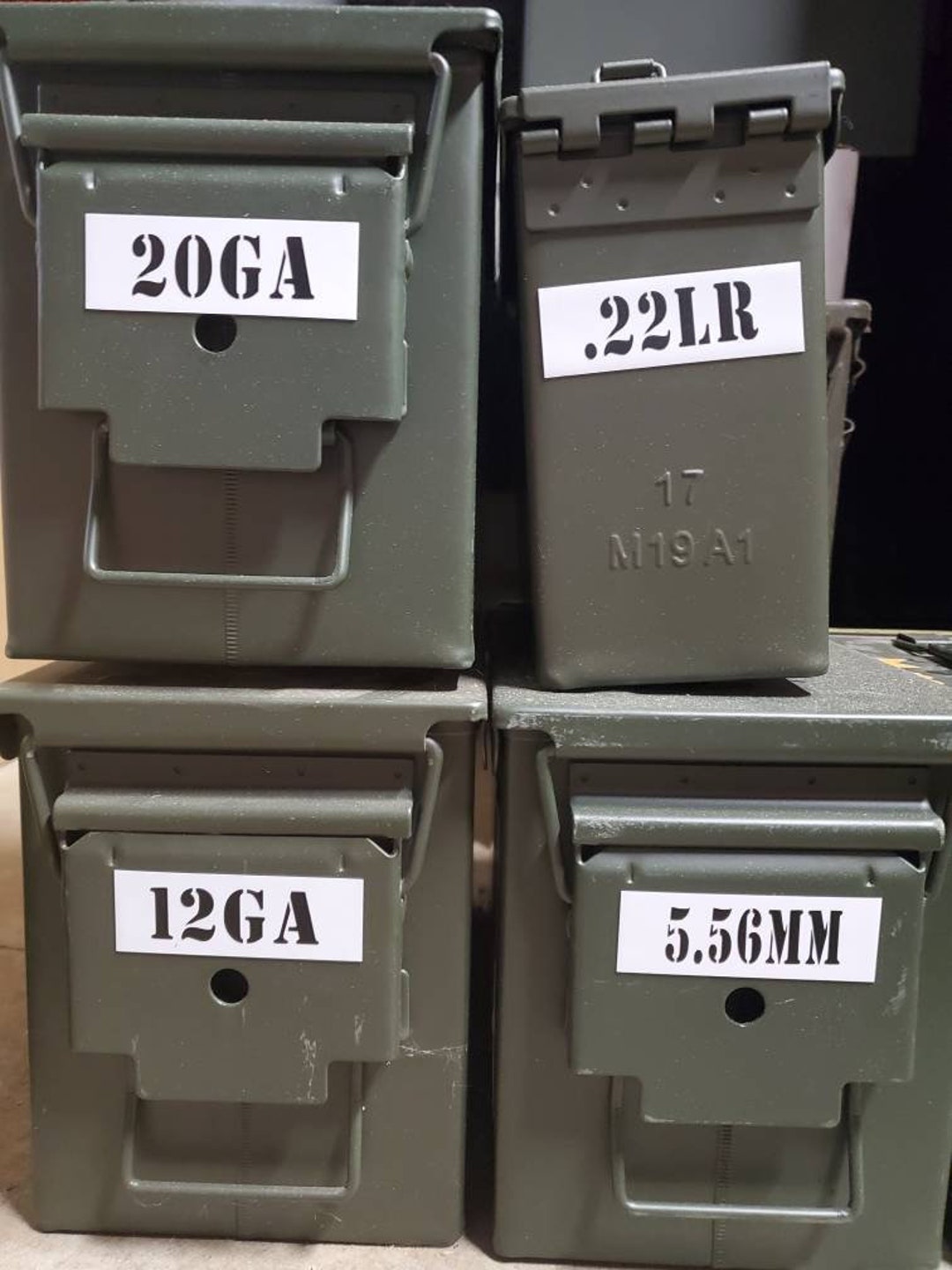 Ammo Can Caliber Labels. Gifts for Hunters. Gifts for Him. Guy