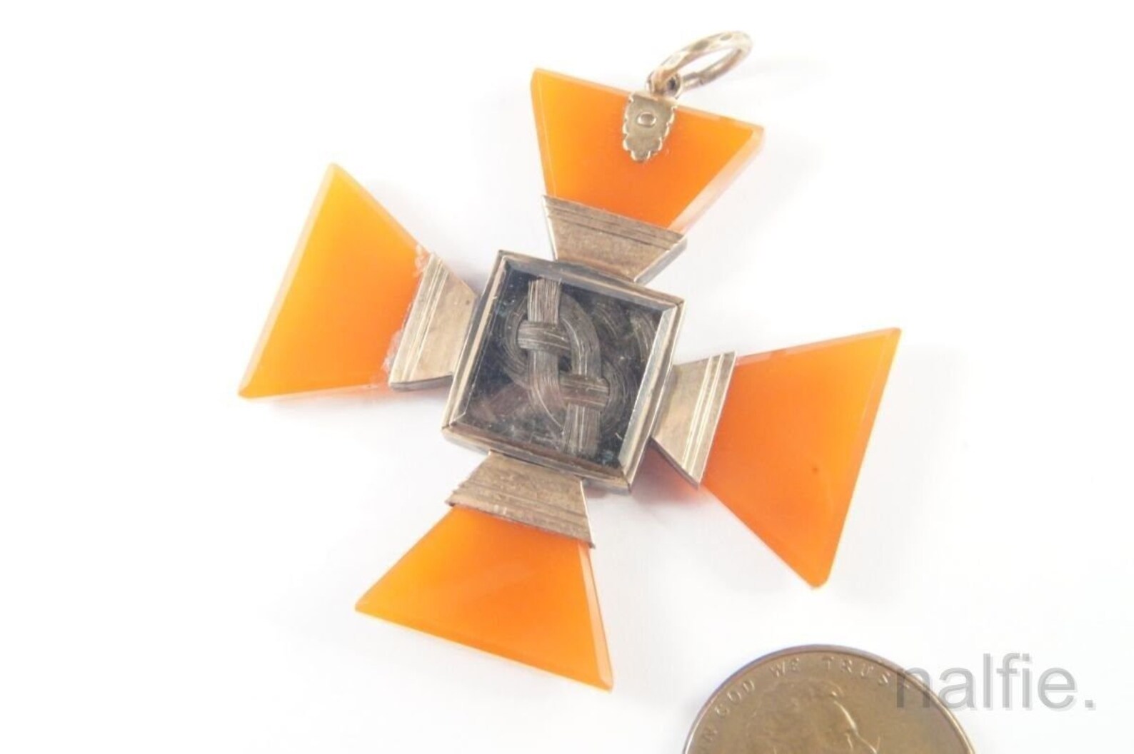 Antike englische georgische Periode 9k Gold Achat | Etsy