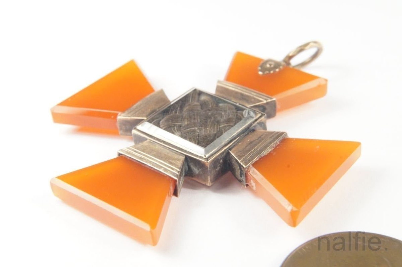 Antike englische georgische Periode 9k Gold Achat | Etsy