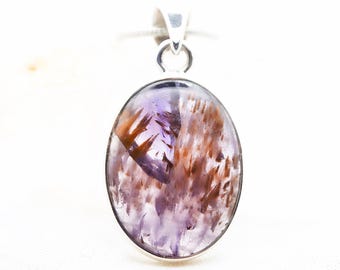 Super Seven, Sacred 7, Cacoxenite 925 Silver Pendant~Melody Stone Small Rare Crystal