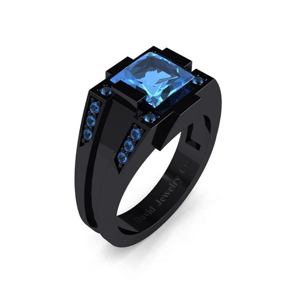 bague or noir topaze bague or noir topaze