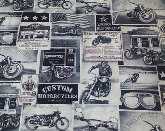  Harley  davidson  fabric  Etsy