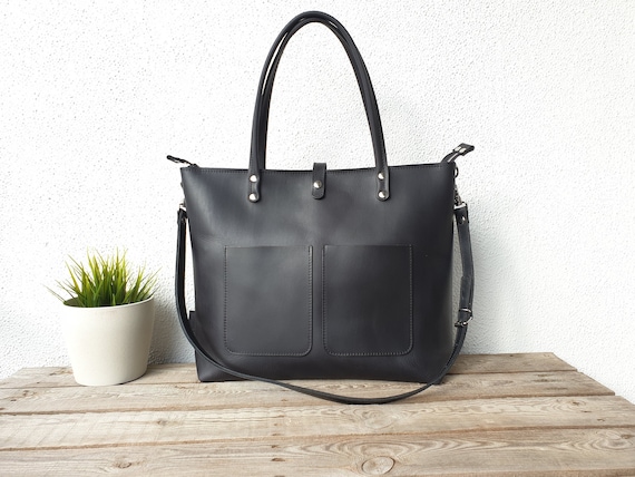 Extra large tote bag with zipper and pockets hot sale