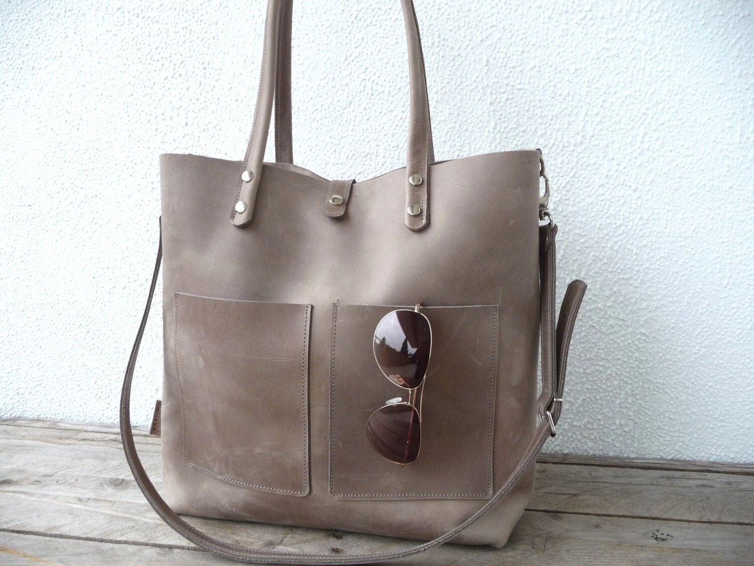 XL Leather Tote Large Leather Tote Leather Tote Bag for Etsy