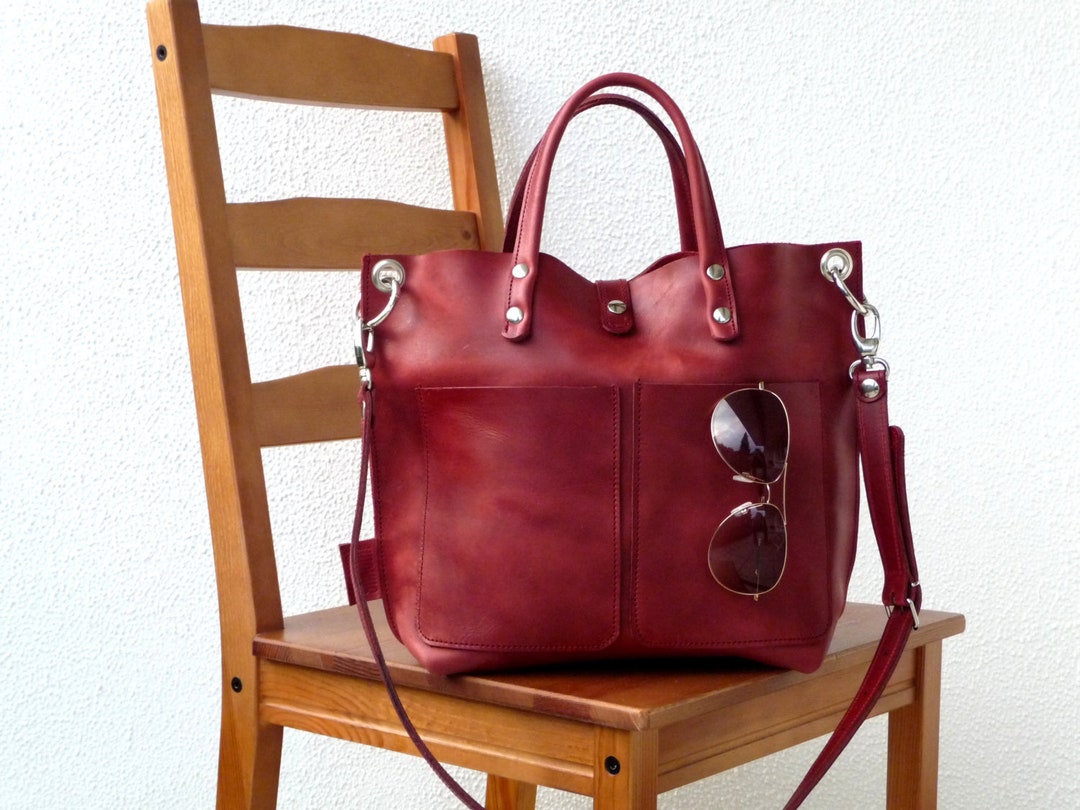 Leather Bag Leather Bag Red Leather Bag Women Small Leather - Etsy