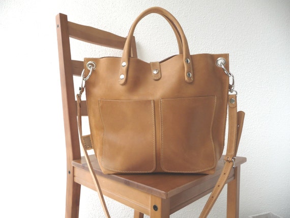 camel leather bag