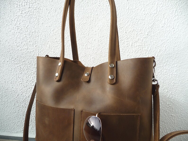 Leather Bag Large Leather Bag Big Leather Bag Leather Bag Etsy