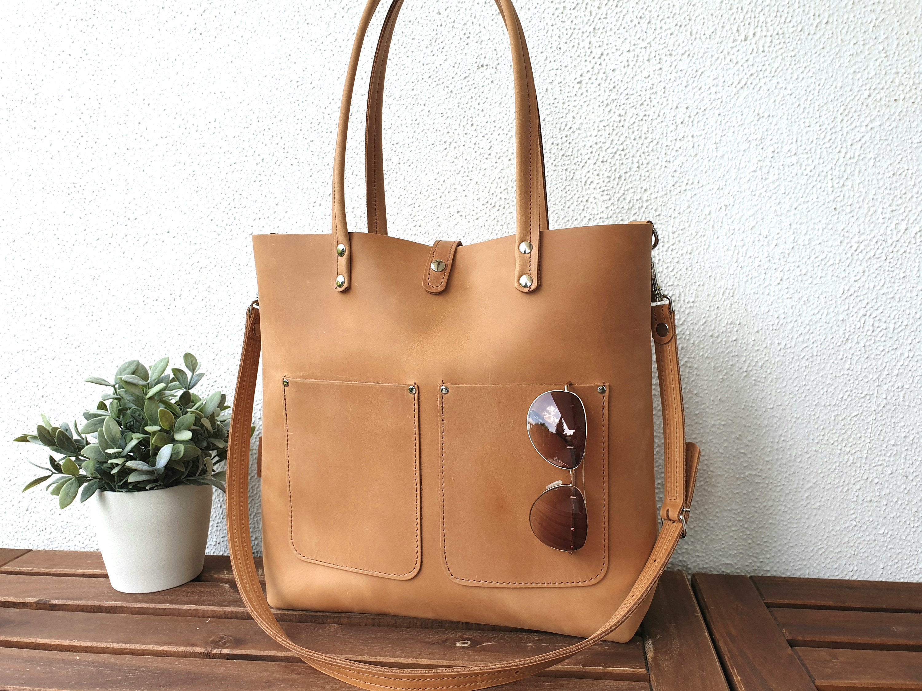 Tan brown tote bag cheap