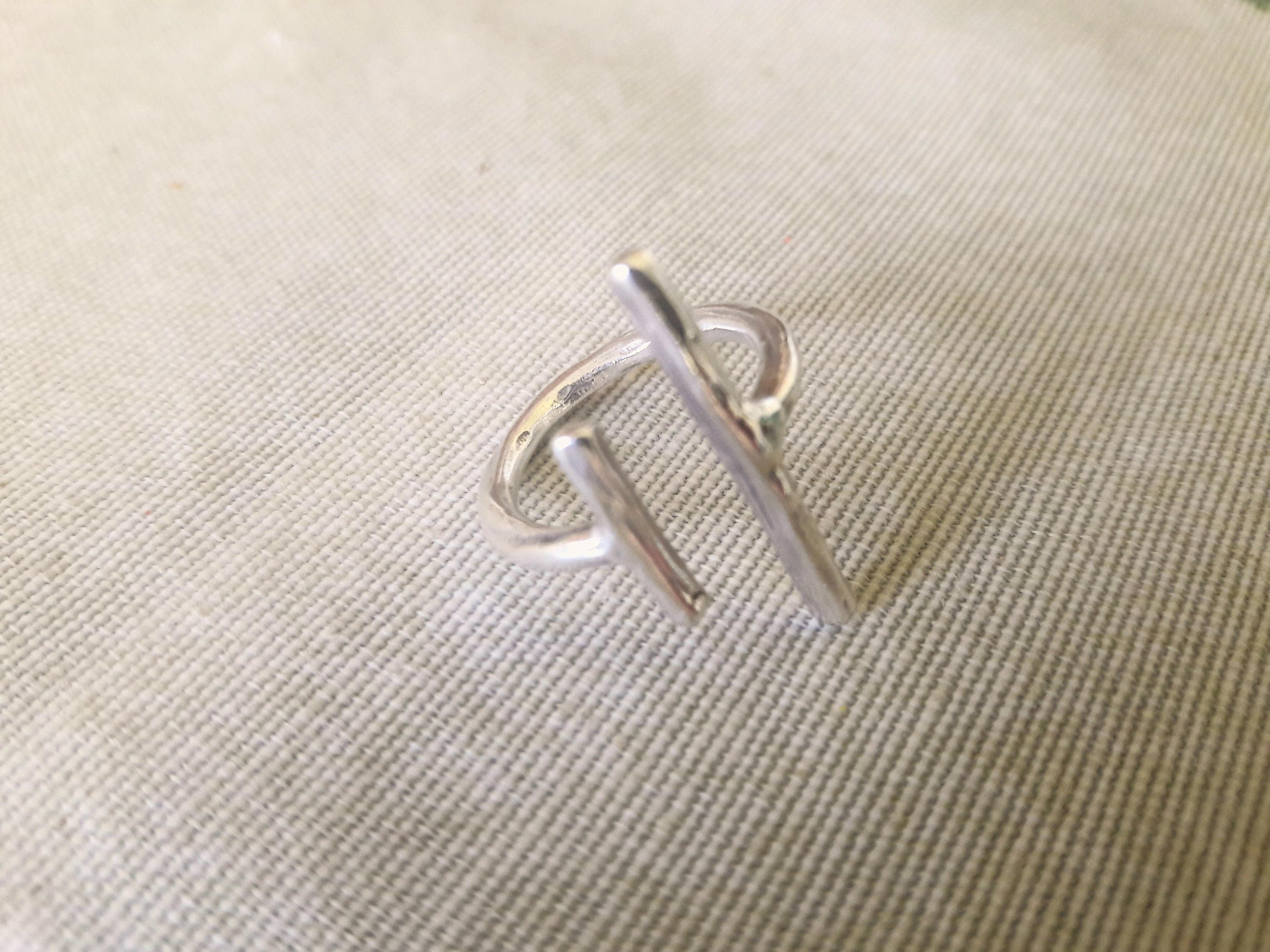 Dainty Ring Adjustable Ring Silver Plated Minimalist Ring - Etsy