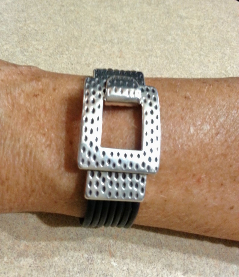 Leather Bracelet Wrap Bracelet Hook Clasp Bracelet Uno De Etsy