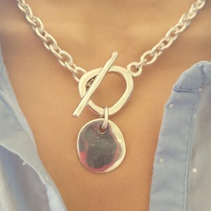 Chain Necklace Sterling Silver Plated Chunky Necklace Uno de 50 Style Pendant Women Chunky Chain Choker Boho Chain Necklace Women Gift