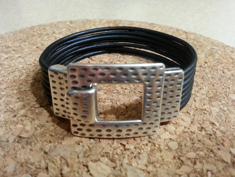 Leather Bracelet Wrap Bracelet Hook Clasp Bracelet Uno De Etsy