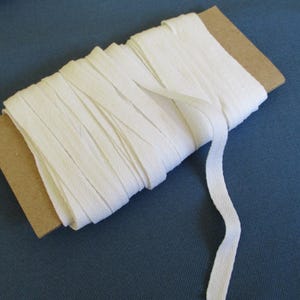 White Cotton Twill Tape, 15 Yards