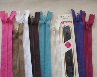 Crafter's Stash Cleanout Lot of 7" and 9" Zippers