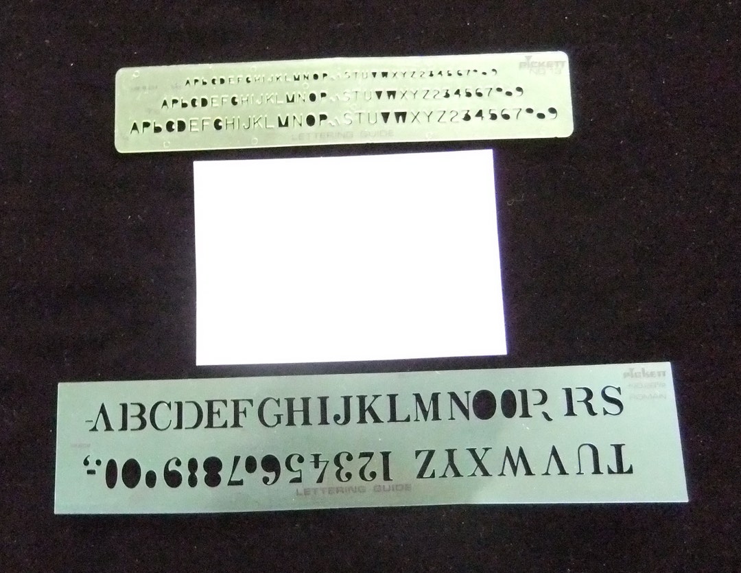 Lot of Two Pickett Lettering Guides and a Stitching Guide for - Etsy