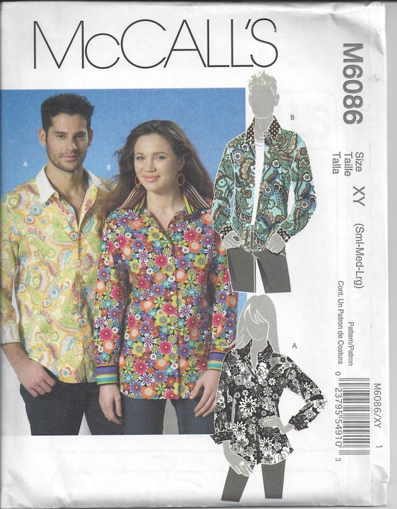 McCall/'s 7980 Unisex Shirts Sewing Pattern