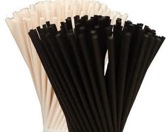 Bâtonnets de diffuseur tubulaires en fibre de qualité supérieure - 20 cm x 4 mm - Bâtonnets de diffuseur pour huiles de diffuseur, recharge de parfum - Roseaux en fibre pour diffuseurs