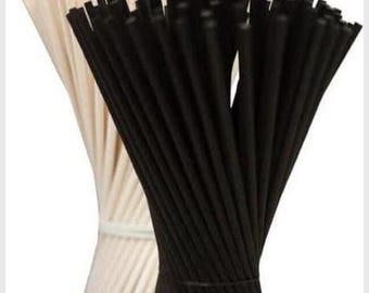Fibre Reed Diffuser Sticks - 19cm x 4mm, Black/Natural/White Options