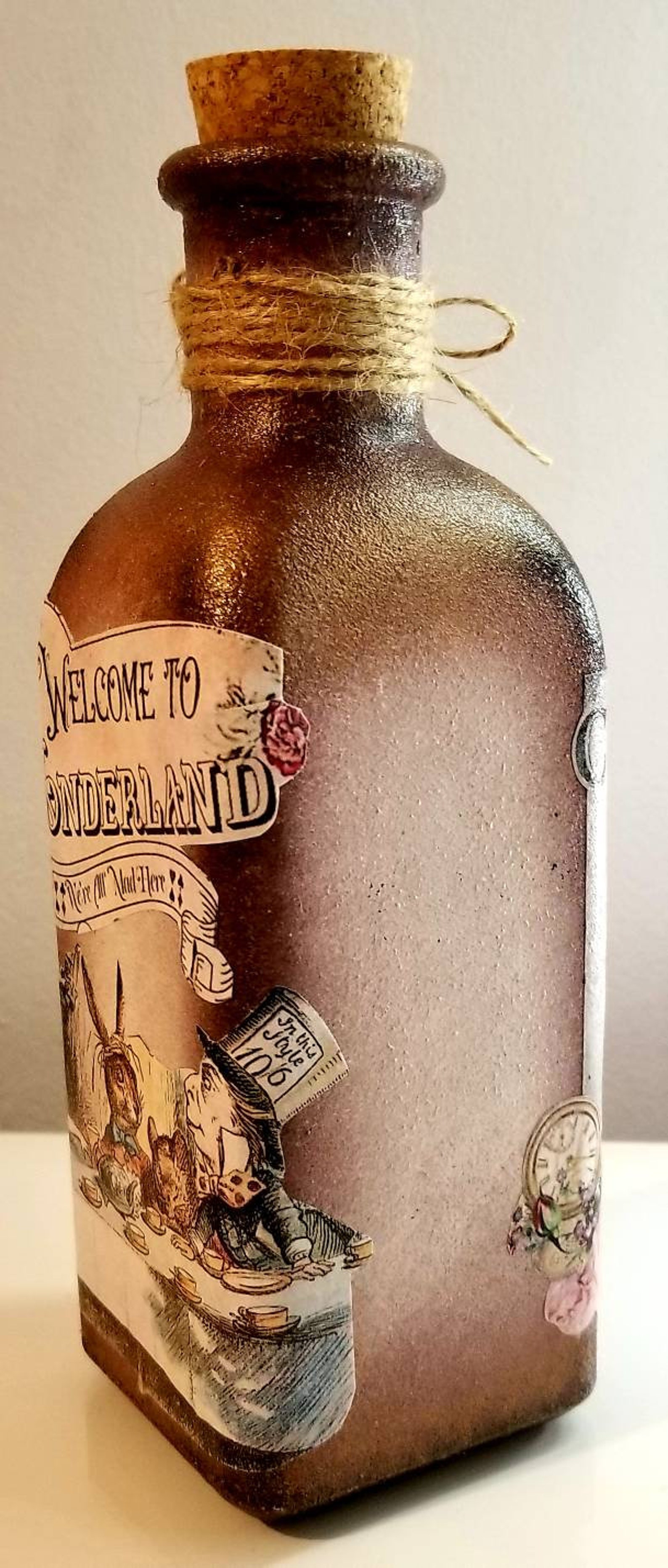 Alice In Wonderland Bottle Drink Me Bottle Alice In Etsy